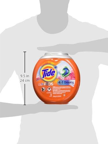 Tide Pods Plus Downy He Turbo Laundry Detergent Pacs, April Fresh, 54 Count