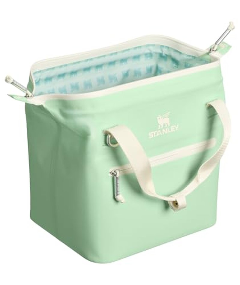 Stanley All Day Julienne Mini Soft Cooler Bag and Lunch Box 7.4 Quarts | 10 Can Cooler with Handles and Strap | Stays Cold for Hours | Insulated Travel Bag with Zipper | BPA-Free | Pistachio