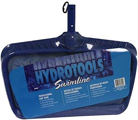 Swimline HYDROTOOLS 8040 Leaf Net for Inground Above Ground Pool Pond | Extra Large Skimmer Net Cleaning Tool & Ultra Fine Deep Mesh Bag | Durable Reinforced Plastic Frame | for Debris Bugs Pickup