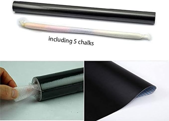 Large Chalkboard Contact Paper Wall Sticker 3 ft. x 9.9 ft. Adhesive Blackboard