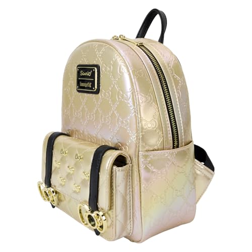 Loungefly Sanrio 50th Anniversary Metallic Gold Mini Backpack