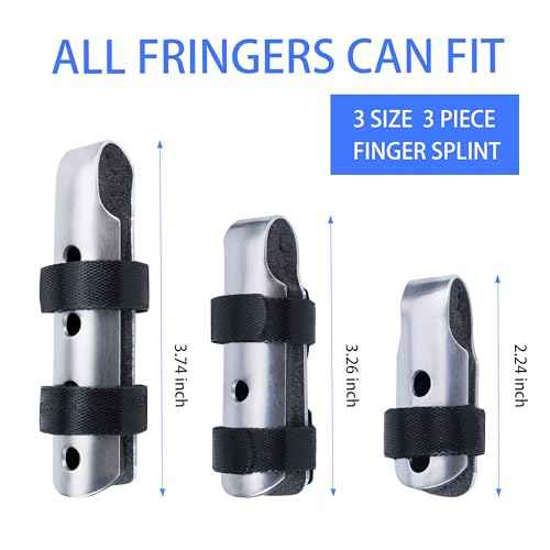 Finger Splint,Thumb Splint,3PCS Finger Support Brace Finger Stabilizer for Broken Fingers Straightening Arthritis Knuckle Immobilization£¨Black