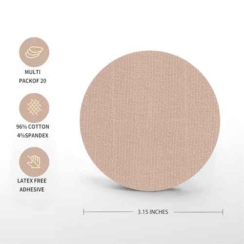 20 Pack Over Patches Waterproof for Dexcom G7,Compatible with for CGM Sensors | Center Without Glue Full Coverage,Latex-Free, Hypoallergenic, Easy Removal,No Residue | Lasts Over 10 Days(Tan, 3.15)