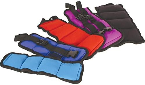 Adjustable Kiefer Ankle/Wrist Weights for Strength Training - 5 lbs Each