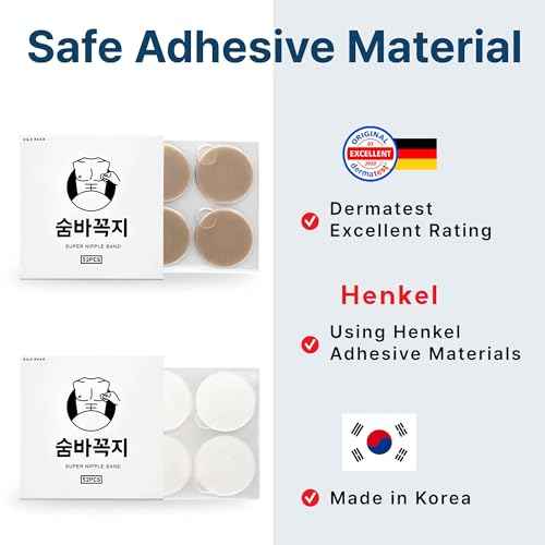 NipGuard Nipple Covers for Men ? Sweatproof, Chafe-Free Protection with Non-Adhesive Center, Made In Korea