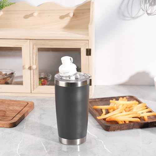 1 Pack Tumbler Adapter - for YETI Rambler 16/20 oz Tumblers & Cirkul Flavors Cartridges, BPA - Free, Leak - Proof (Tumbler & Cirkul not included)