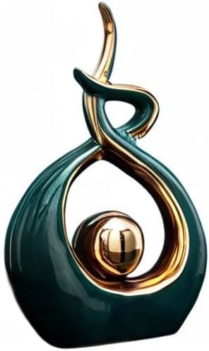 Norrclp Home Decor Modern Abstract Art Ceramic Statue Table Decorations for Dining Room Living Room Office Centerpiece