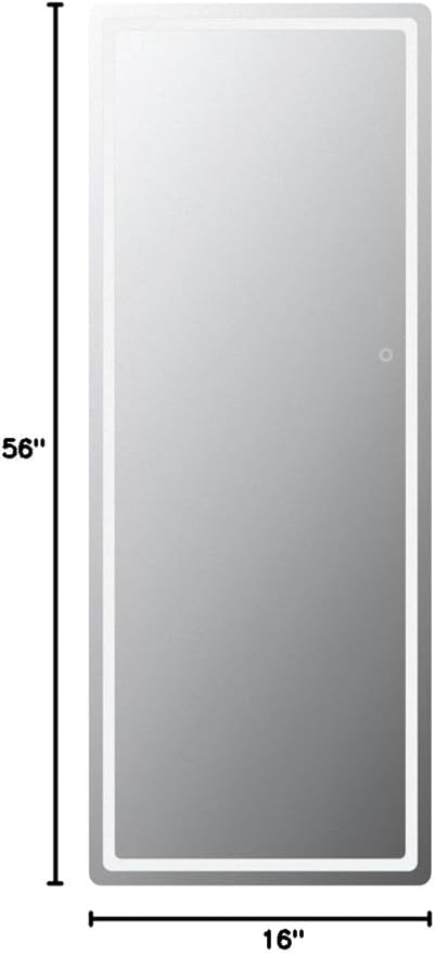Hasipu Full Length Mirror with Lights, Full Body Dressing Standing, Hanging