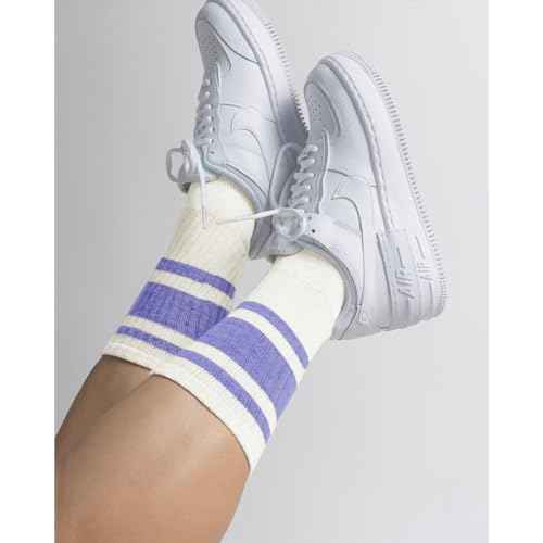 Fun Novelty Retro Striped Crew Socks For Women Sporty Calf Casual Cotton Tube Socks Women