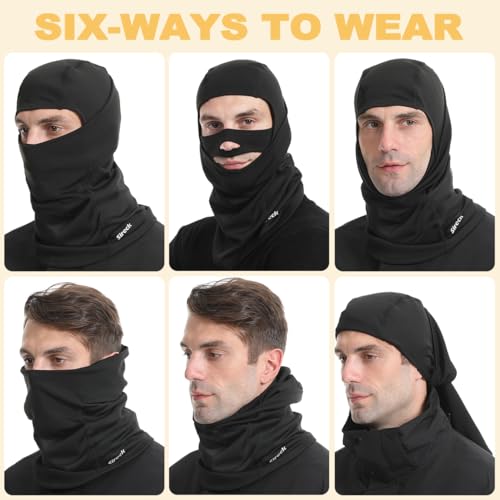 Balaclava Ski Mask, Fleece Thermal Winter Face Mask for Men Women, Cold Weather Gear for Skiing Motorcycle Hunting