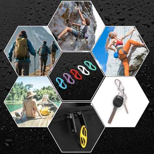 20PCS S Carabiner Clip Small Alloy Snap Hook Anti Theft Carabiner Clip Hooks Scratch-Resistant Mini Keychain Carabiners for Keys, Small Ring Hooks for Bag£¬ Backpack£¬ Purse