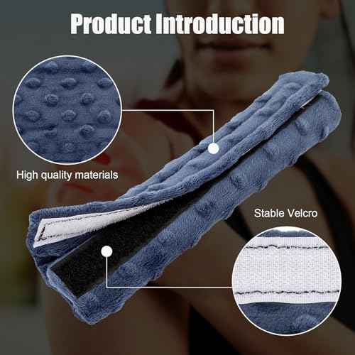 2 pack Strap Cushion for Arm Sling, Shoulder Brace Carry Strap Pillow Arm Elbow Wrist Injury Support Strap Pad Padding Pillow for Women Men and Kids (Dark Blue)