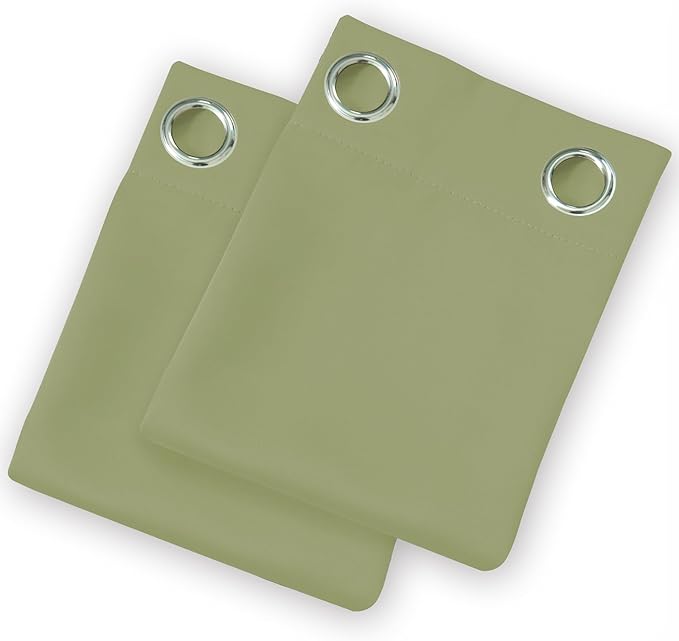 LEMOMO Blackout Curtains 52 x 108 inch/Sage Green Curtains Set of 2