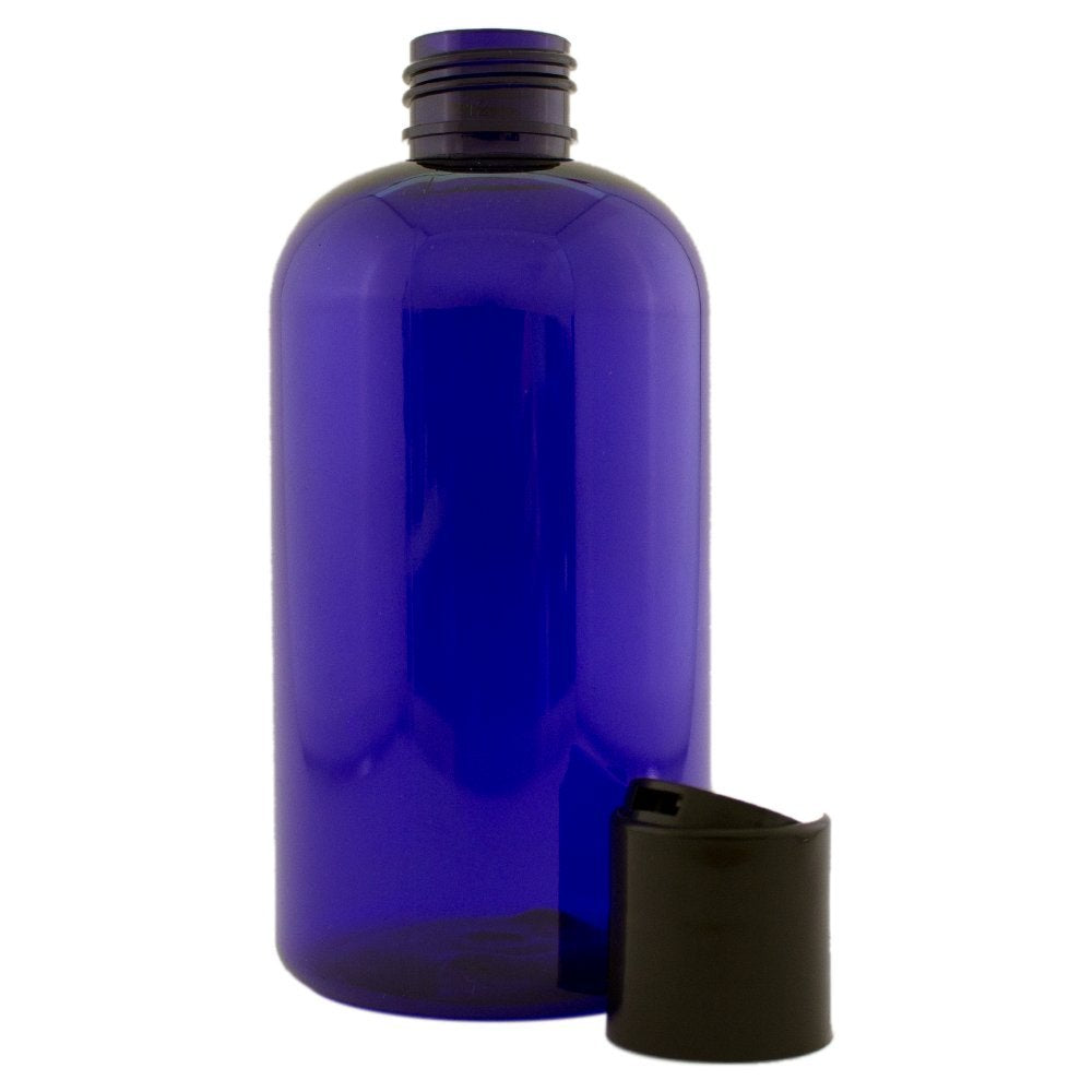 GreenHealth 8 fl oz Cobalt Blue Plastic Bottle with Dispenser Lid (24 Pack)