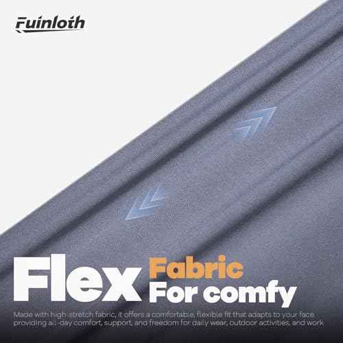 Fuinloth Neck Gaiter, 6 Pack Cooling UV Protection Bandana Buff Face Mask Gator Scarf for Men Women