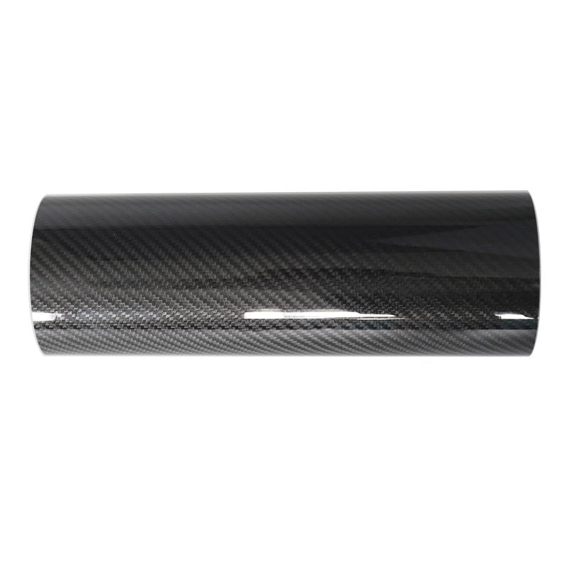 KRD PERFORMANCE 102mm (4") OD Straight Carbon Fiber Tube, 4 Inch Outer diameter, Length 300mm (11.8"), 1.5mm Thickness, 3K Twill Real Carbon Fiber Pipe
