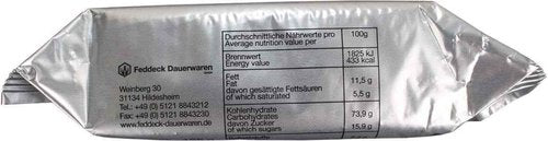 Genuine German Army Survival Food Pack - 4 Hardtack Biscuit Packs (125g) - NATO MRE Crackers