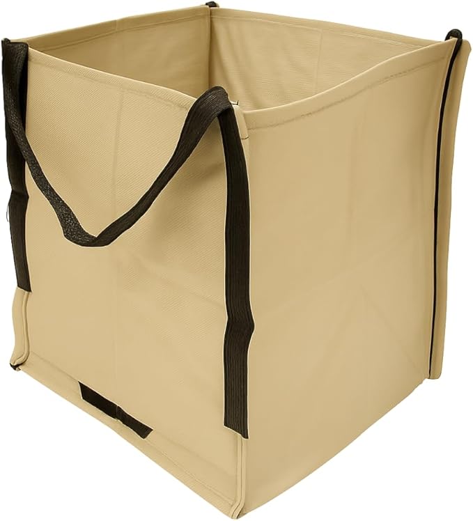 DURASACK Heavy Duty Storage Tote Bag 22-Gallon Rugged Woven Polypropylene Moving Bag, Reusable Self-Standing Design, Holds up to 500 Pounds, Single, Khaki