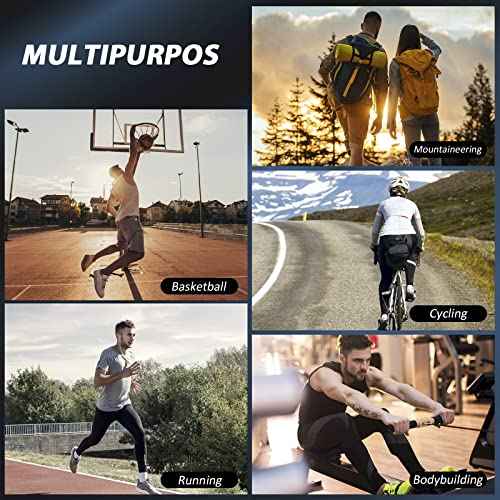 Adjustable Knee Support Brace 1 pack Compression Knee Sleeves for Men Women Use for Meniscus Tear, Arthritis, Tendinitis, Ligament Injury,Weight Lifting, Anti Slip Knee Brace (Black, Large)