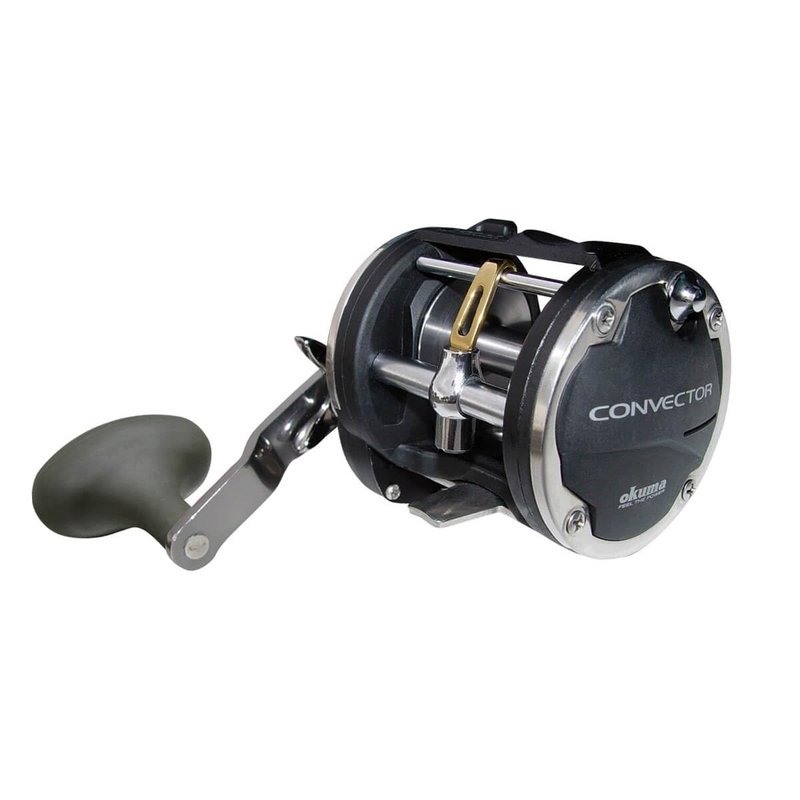 Okuma Convector Star Drag CV-45L Levelwind Trolling Reel (430 Yards- 25LB), Black