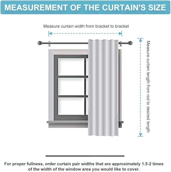 RYB HOME Cafe Window Curtains