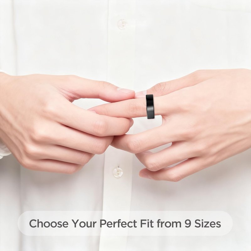 BENIO Gen 2 Smart Ring for Women & Men, Heart Rate,Fitness Tracker with Sleep,Step/Sleep/Blood Oxygen/Heart Rate Tracker, 5ATM Waterproof for iOS and Android,No Subscription,Sizing Kit