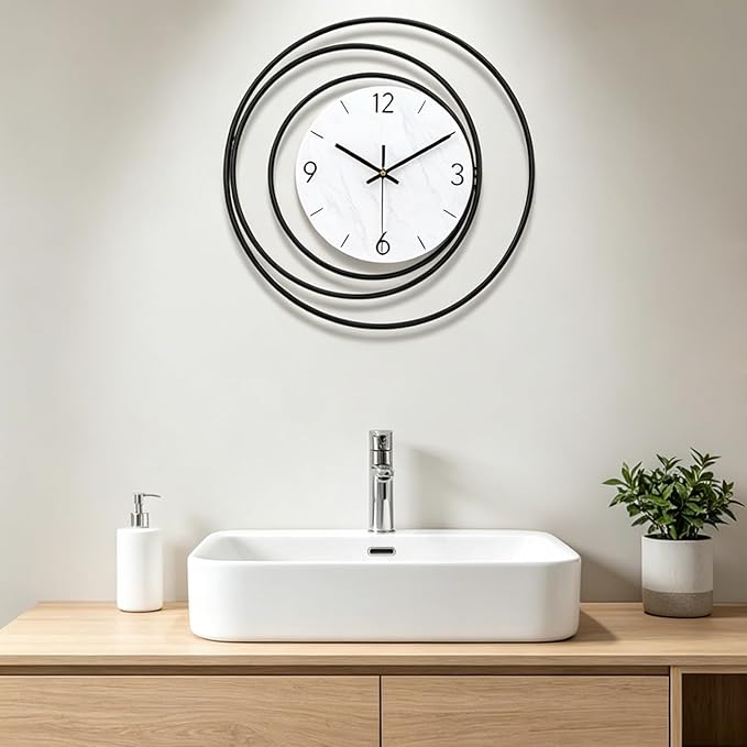 Dankeit Decorative Wall Clock, Silent Non-Ticking Quality Quartz Movement