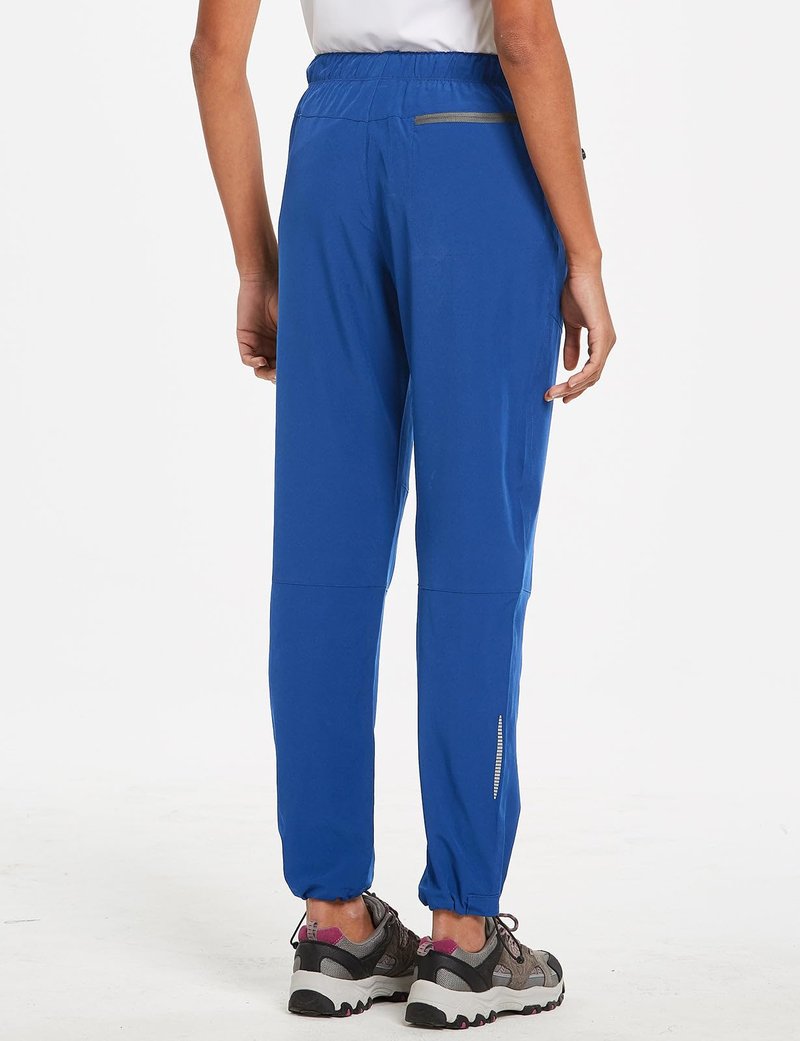 baleaf Travel Pants Women Hiking Long Tall Lightweight Quick Dry Water Resistant Cargo Pants 31'' Trip 31''-Bayou Blue S