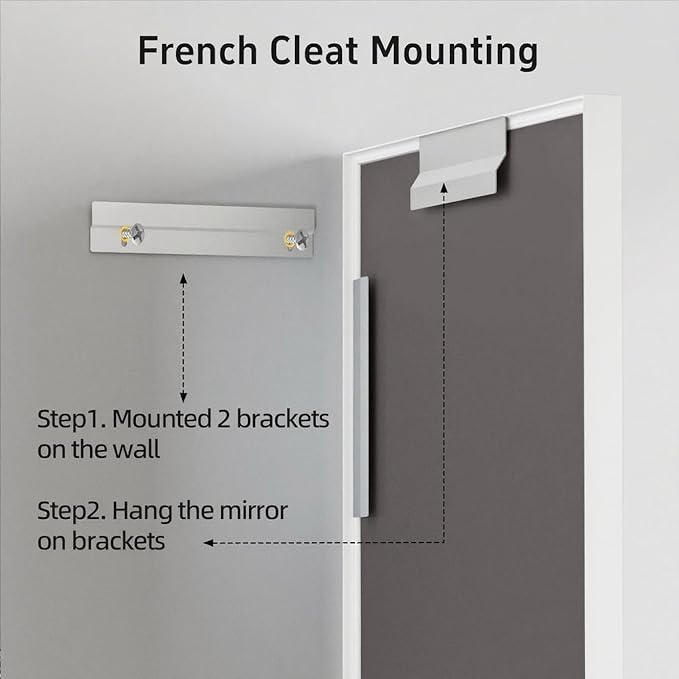 24x36 Inch White Bathroom Mirrors
