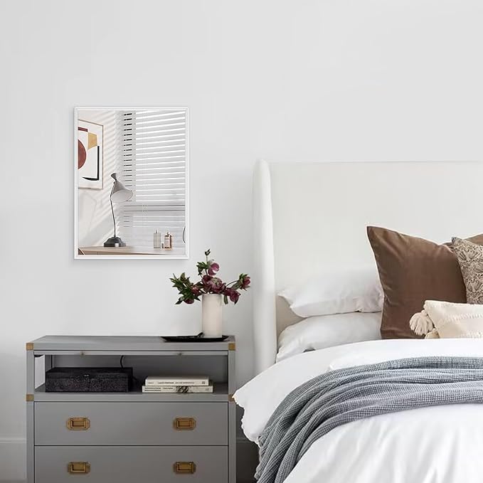 AAZZKANG Wall Mirror Large Rectangular White Mirrors