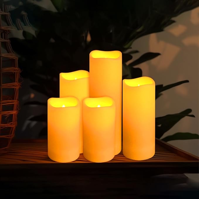 60-Pack LED Flameless Candles with Remote Control - Perfect for Parties, and Special Occasions (Three Sizes)