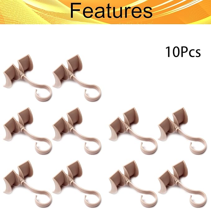 Rotating Belt Hanger 360°Rotatable Organizer 4 Hangers for Drying Towels Bras Clothes Gloves Plastic Laundry Sock Drying Hanger Pink 10Pcs