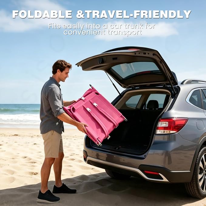 SUNNYFEEL Tanning Chair with Canopy, Face Down Lounger with Backpack Straps | Tanning Chair with Canopy, Face Down Lounger with Backpack Straps