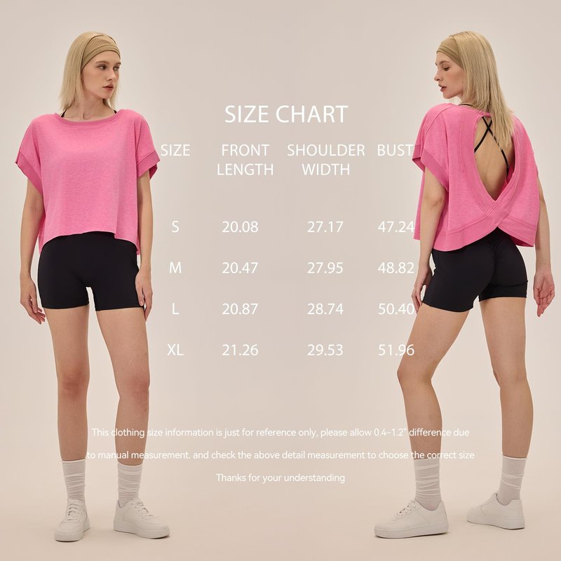 UNIANKIYA Open Back Workout Tops for Women Loose Fit Athletic Crop Tee Short Sleeve Gym Running Yoga Shirt Mint Blue