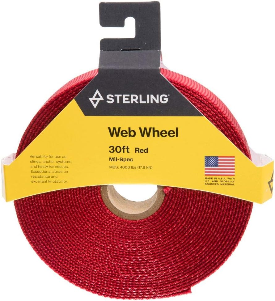 Mil-Spec 1" Tubular Webbing by Sterling Ropes - Durable, Heavy-Duty Outdoor Gear
