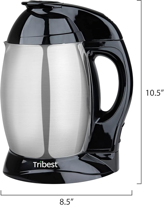 Tribest SB-130 Soyabella, Automatic Soy Milk and Nut Milk Maker Machine, Stainless Steel Large,Silver