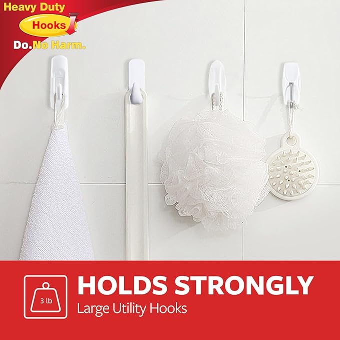 Sinfuo Wire Hooks for Wall Medium 16 Hooks, Heavy Duty Wall Hooks