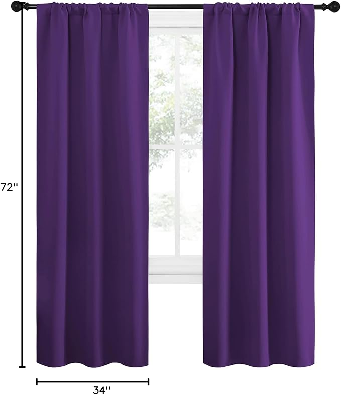 NICETOWN Blackout Curtains for Living Curtains, Triple Weave Home Decoration