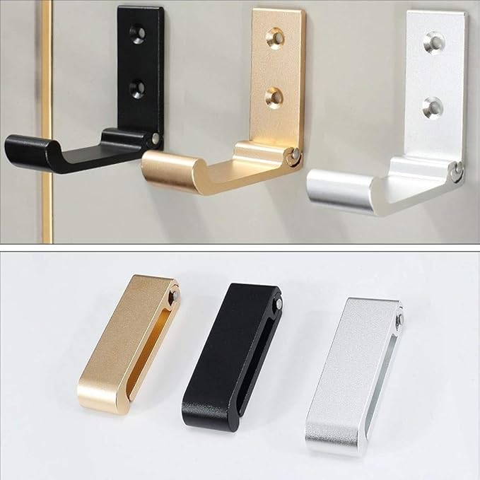 Folding Coat Hooks, Matte Black Wall Hooks