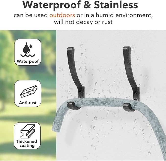 saffruff Wall Mount Coat Hooks, Heavy Duty Metal Hooks