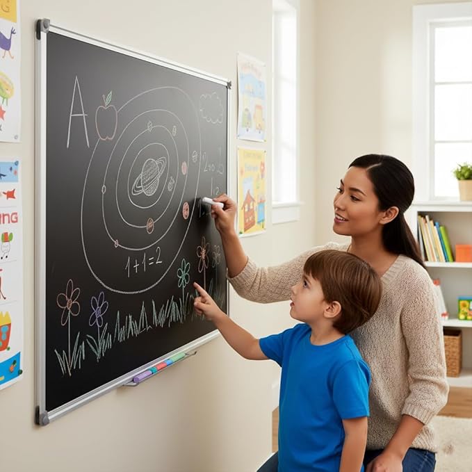 36 x 24 Inch Magnetic Black Chalkboard
