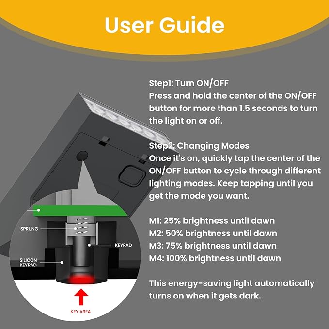 Solar Pathway Lights Outdoor, Dimmable Solar Spot Light IP65 Waterproof, 500LM 3000K Solars Outdoor Lighting for Walkway Landscape Lawn Yard