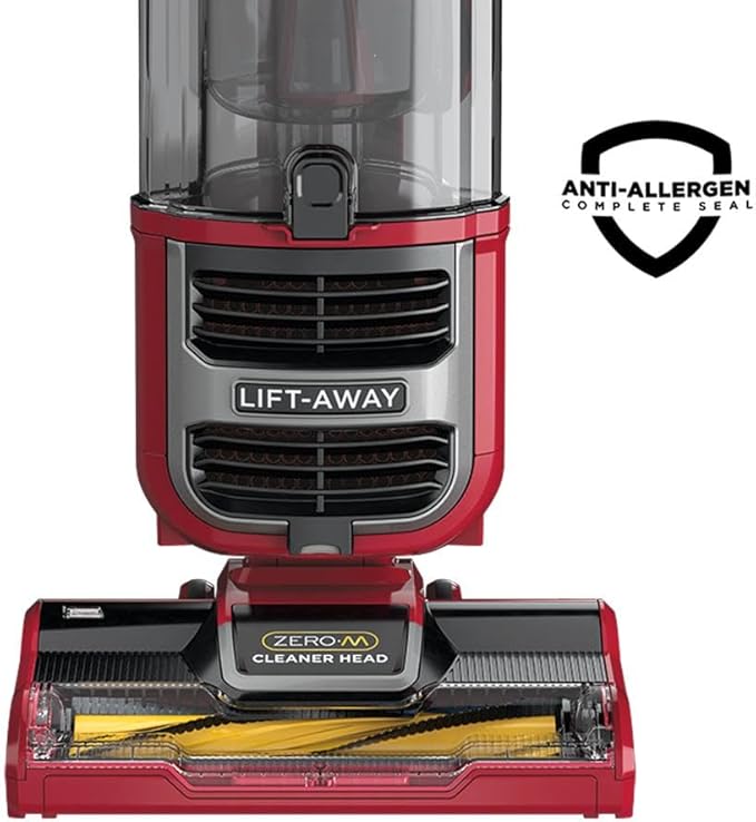 Shark ZU561 Navigator Lift-Away Speed Self Cleaning Brushroll Lightweight Upright Vacuum with HEPA Filter, Red Peony