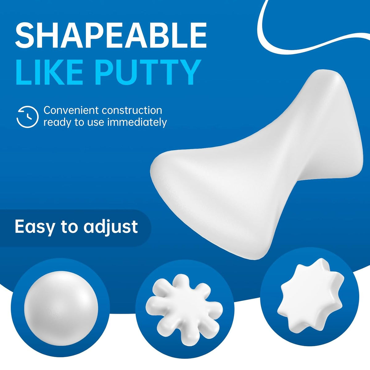 12Pack Quick Repair Mud and Waterproof White Sealing Putty - Pipe Sealing Repair Sealing Clay, Ideal for Air Conditioning Gaps, Wall Holes and Drain Connections