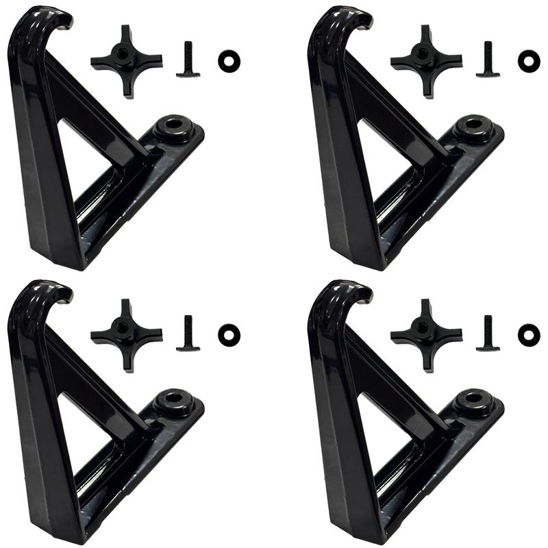Trucktok Load Stops Replacement for T-Slot Truck Cross Bar Heavy Duty Ladder Firewood Skis Snowboard Kayak Most Truck Bed Rails Rack Systems( 4 Pack)