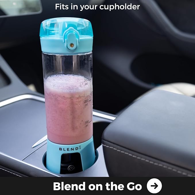 BLENDi Pro+ Portable Blender (New 2025 Model, 17.5oz, Gray) – Upgraded 120W Motor, USB-C Rechargeable, Cordless Personal Blender for Smoothies & Shakes – BPA-Free, Self-Cleaning, Travel-Friendly