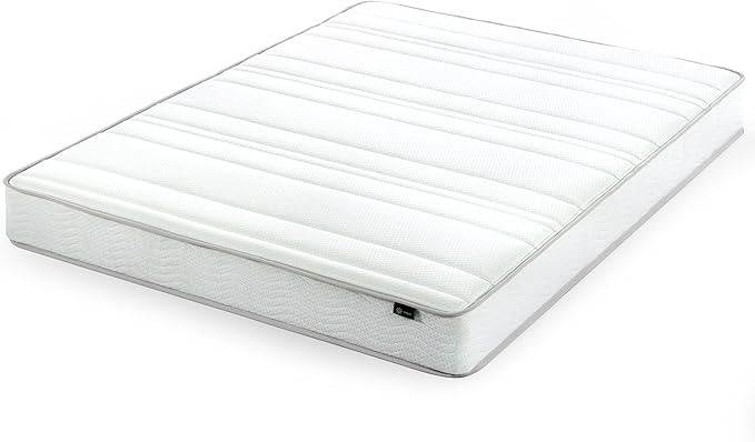 ZINUS 8 Inch Foam and Spring RV Mattress, Short Queen Size for RVs, Campers & Trailers, Mattress in A Box, White