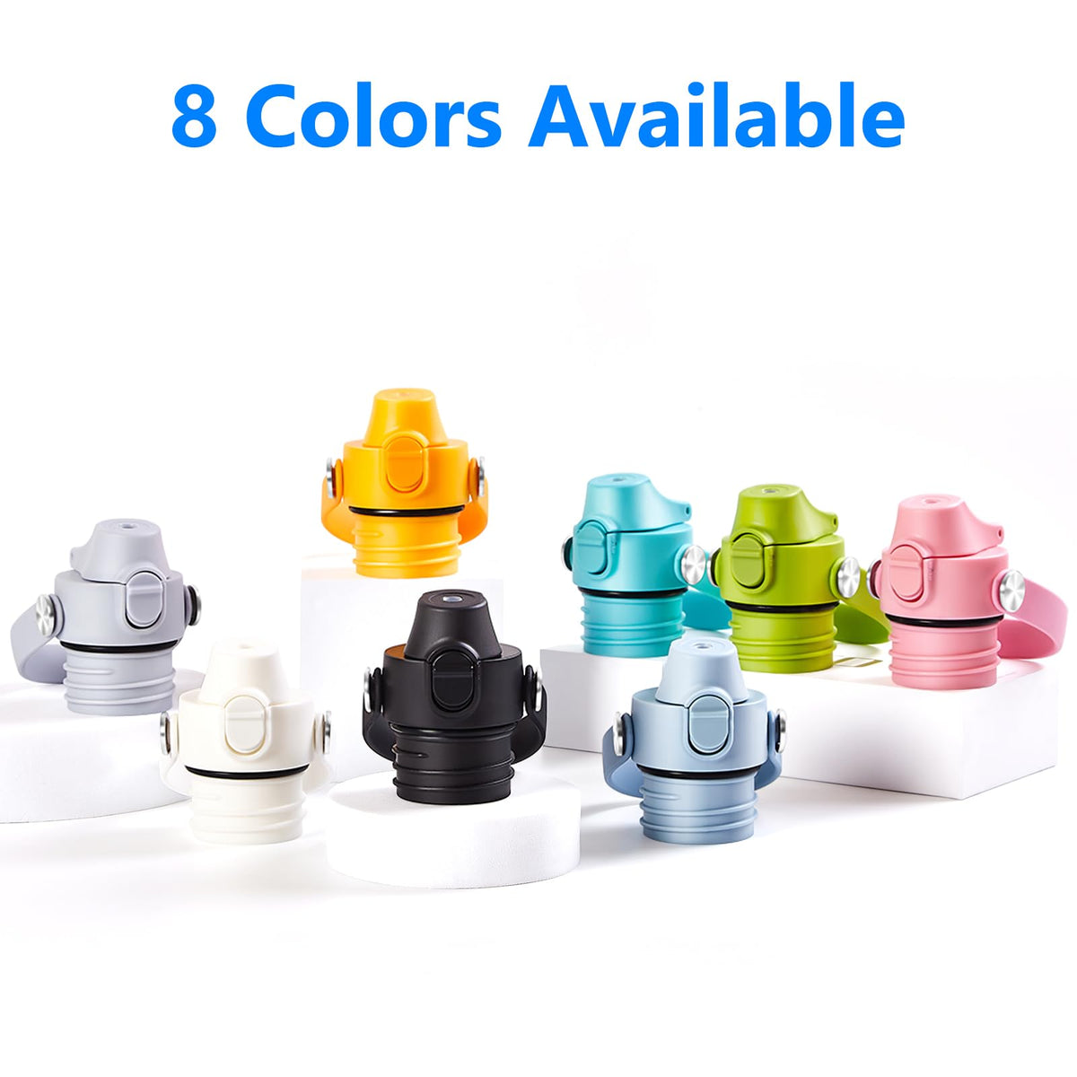 XACIOA Flip Lid for Hydroflask Standard Mouth, Replacement for Hydro Flask Lid, Spout Cap for Narrow Mouth Water Bottle for Simple Modern Iron Flask Accessories, BPA Free, Black
