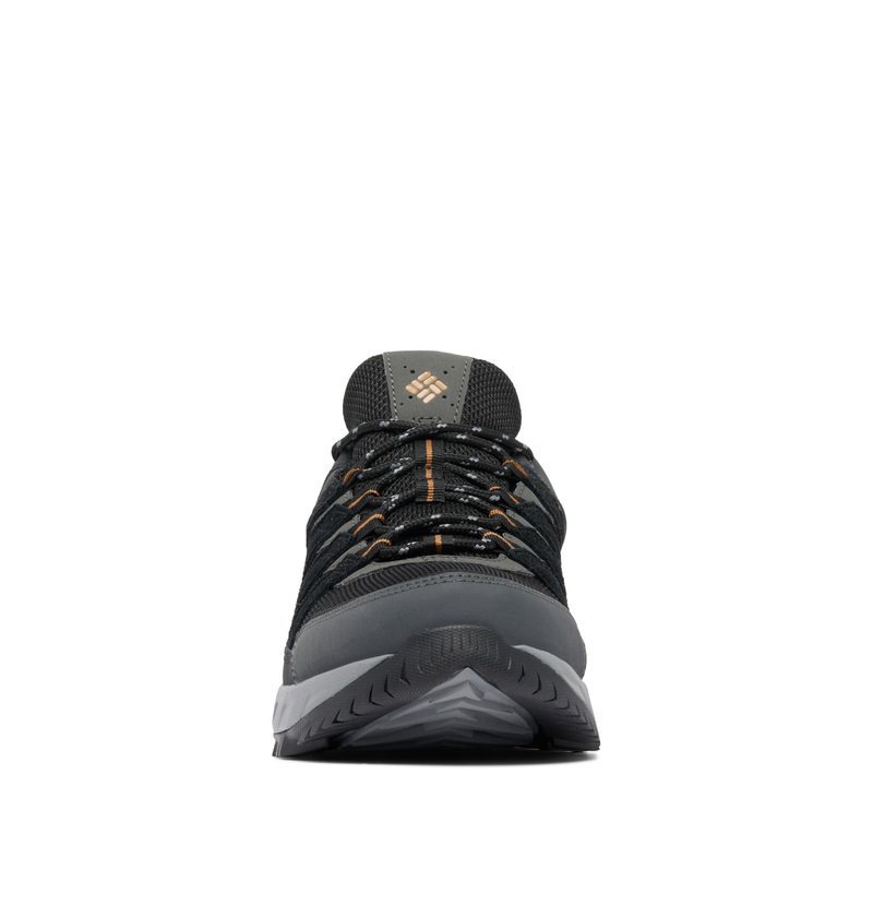 Columbia Men's Strata Trail Low Waterproof, Black/Elk, 11