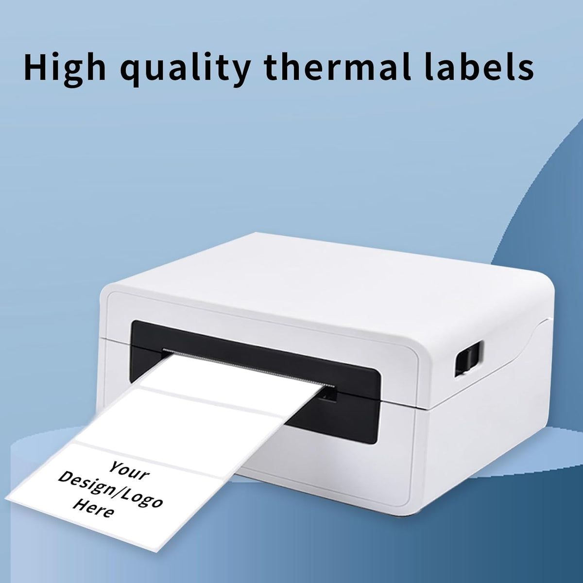 2×4 Inch White Removable Thermal Labels,Waterproof Thermal Label (250 Sheets per Roll,2 Rolls)